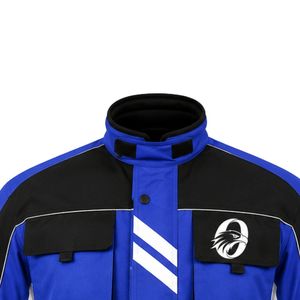 Chaqueta de Motocicleta Azul y Negra para Hombre, Chaqueta de Protección para Motociclistas, Ligera, Duradera, para Carreras, Deportes al Aire Libre - Product Image 3