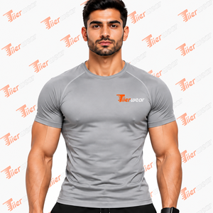 High Quality Gym Bodybuilding Fitness Compression <b>Shirts</b> Breathable Fitness Gym Workout Muscle Compression <b>Shirt</b> for <b>Men</b> - Product Image 5
