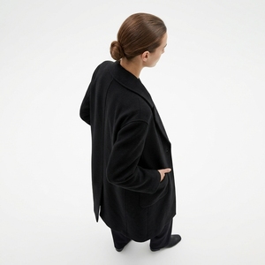 Abrigo largo de lana para mujer, estilo gabardina, doble botonadura, hasta la rodilla, de lujo, cálido, con dos bolsillos, para otoño e invierno. - Product Image 5