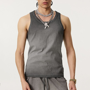 Débardeurs pour hommes en gros, sur mesure, vêtements de sport sans manches, respirants, en coton, pour fitness, OEM ODM, prix d'usine, vente chaude, course à pied - Product Image 4