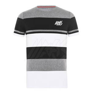 T-shirt imprimé pour homme en coton 100% coupe ample, meilleur matériau, prix de gros abordable, contraste de couleurs - Product Image 1