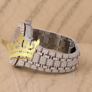 Luxury Moissanite Diamond Watch Men Full Pave VVS Moissanite Stones Stainless Steel <b>Automatic</b> <b>Wristwatch</b> - Product Image 2