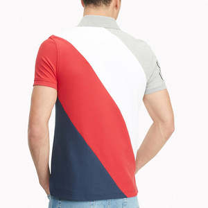 Logotipo Personalizado para Camisetas de Hombre, Tela de Lona de Algodón/Spandex, Diseño Sólido, Secado Rápido, Camiseta de Golf de Manga Corta - Product Image 2