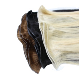 Extensions de cheveux humains vierges du Vietnam pour femmes, trame fine invisible, lisses naturels, double tirage, logo personnalisé, directement du fabricant - Product Image 1