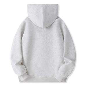 Manteau à capuche zippé imprimé numériquement, sweat à capuche uni en coton pour homme avec cordon de serrage, vente en gros - Product Image 3