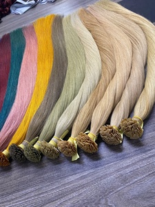 Vente chaude K Conseils Droite Double Dessiné Cheveux Humains Naturel Cru Vierge Cheveux Kératine Pointe Extensions de Cheveux - Product Image 2