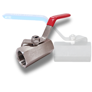 Vanne à boisseau sphérique manuelle réductrice 1 pièce en acier inoxydable SS316, taille 1-1/4'', 2000 psi, pour gaz/eau/huile, avec joint PTFE/RPTFE, fabriquée à Taïwan - Product Image 1