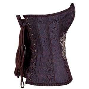 Corsets Vintage pour Femmes, Sexy, Sculptants, Respirants, Modernes, en Brocart, pour Grandes Tailles - Product Image 4