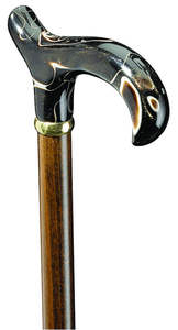 Bâton de marche en résine et bois durable, conçu pour le soutien de l'équilibre avec une finition artistique attrayante - Product Image 6