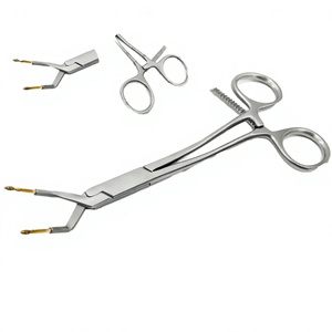 Pince de préhension Keramo 14,5 cm pour procédures de maintien de couronnes dentaires, instrument à mâchoires incurvées en acier inoxydable diamanté TC - Product Image 3