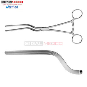 Pince tangentielle atraumatique Satinsky DeBakey de qualité supérieure, 9 pouces, manuelle, microvasculaire, réutilisable, articulée, en acier inoxydable allemand - Product Image 2