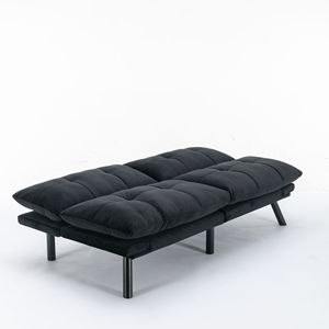 Sofá Cama Convertible Negro Moderno - Product Image 3