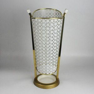 ที่วางร่มสีขาวและสีทองทันสมัยสำหรับสำนักงาน ล็อบบี้ โรงแรม แผนกต้อนรับ คาเฟ่ โซลูชั่นการจัดเก็บที่มีสไตล์และใช้งานได้จริง - Product Image 2