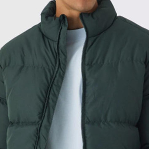 Veste d'hiver chaude matelassée en duvet pour homme, à fermeture éclair, pour l'extérieur, vente en gros - Product Image 4