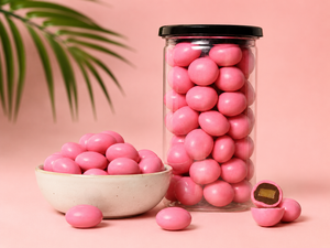 Pink <b>Chocolates</b> And Sweets With Guava Fruits Crafted For <b>Chocolate</b> Wholesale Importers In Custom Box - Product Image 3