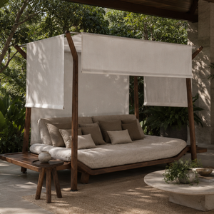Cama de Exterior de Madera Premium con Toldo, Muebles de Lujo para Hoteles, Villas y Jardines, Fabricante de Mobiliario para Hostelería - Product Image 5