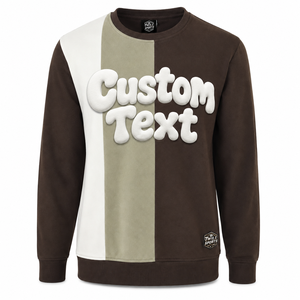 Sweat-shirts personnalisés à impression en relief, faible quantité minimum de commande, vente en gros, haute qualité, design imprimé, sweat-shirt à impression en relief pour hommes - Product Image 1