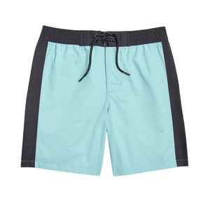 Shorts de bain professionnels unisexes noirs, vêtements de plage respirants, anti-UV, séchage rapide, design à rayures latérales blanches, logo personnalisé - Product Image 5