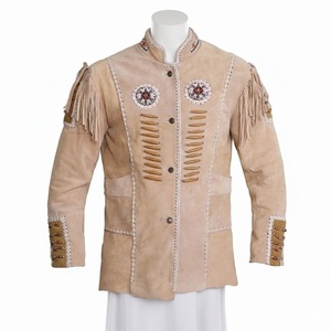 เสื้อแจ็คเก็ตหนังผู้หญิงสไตล์ตะวันตกแบบใหม่ แต่งพู่หนังกลับแท้ สไตล์คาวเกิร์ล เสื้อแจ็คเก็ตนักขี่มอเตอร์ไซค์สำหรับผู้หญิง - Product Image 1