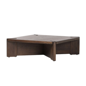 Mesa de Centro Cuadrada de Estilo Rústico Moderno, Fabricada en Madera de Teca Sólida de Primera Calidad con Detalle de Unión Mortise, Mueble Resistente y Minimalista para Sala de Estar - Product Image 2