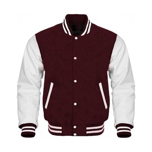 Custom Embroidery Logo Patchwork Stand Collar Black Sheep Versity <b>Leather</b> <b>Jacket</b> PU <b>Leather</b> Waterproof Collar Button Front Solid - Product Image 5