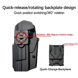 Hoogwaardige Tactische Plastic Stalen Pistoolholster Onderhoudt Iwb Zwart Verborgen Jachtaccessoires - Product Image 4