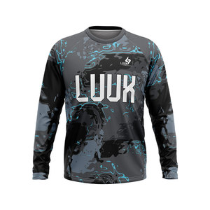 T-shirt d'entraînement athlétique pour homme, coupe classique, 100 % polyester, respirant, antibactérien, manches longues, séchage rapide, vêtements de sport - Product Image 4