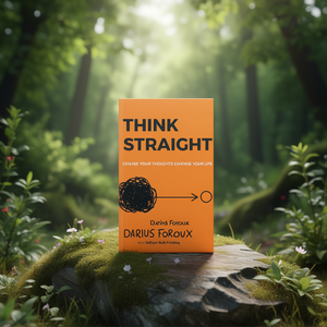 <b>Think</b> Straight by Author Darius Foroux Paperback Custom Softcover Book Printing - Product Image 2