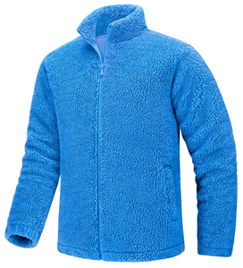 Men's <b>Sherpa</b> <b>Fleece</b> Jacket with Chest Pocket Custom Warm Winter Jacket Wholesale for Outdoor Wear winter Breathable - Product Image 6