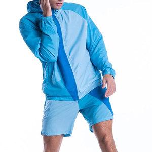 Ensemble de shorts coupe-vent d'hiver pour hommes, grande taille, écologique, réversible, respirant, design uni, tenue décontractée en deux pièces - Product Image 1