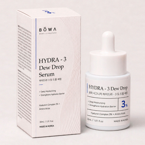 Suero Facial BOWA Signature HYDRA3 Dew Drop, Hecho en Corea, Complejo Hialurónico al 3%, Péptidos, Escualano, Arbutina, Hidratación Profunda - Product Image 1