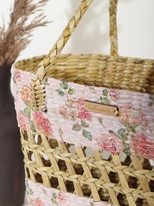 Panier en jonc de mer tressé à la main pour le rangement, panier de rangement artisanal, vente en gros, écologique, fabriqué au Vietnam - Product Image 6