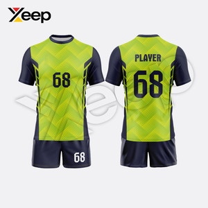 Uniforme de Voleibol XEEP COMPANY de la Mejor Calidad, Transpirable, de Poliéster, Modelo XC-VU-06, para Entrenamiento, Color y Talla Personalizables, Unisex para Adultos - Product Image 1