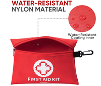 Mini trousse de premiers soins Portable petites trousses d'urgence compacte trousse de premiers soins pour voiture voyage maison Camping randonnée en plein air