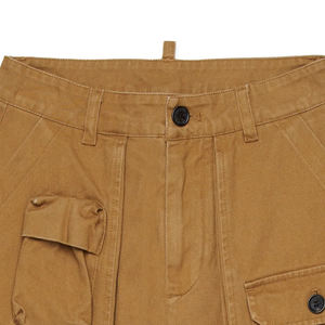 Shorts cargo pour garçons avec design de haute qualité, fermeture à boutons et poches, personnalisation du logo à prix avantageux. - Product Image 2