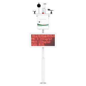 Akıllı şehir alan Lcd ekran 4G lte duvara monte 10 in1 açık hava kalitesi monitör Pm2.5 Co2 gaz sayacı NO2 SO2 O3 CO - Product Image 3