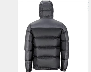 Veste d'hiver matelassée pour homme de qualité supérieure, personnalisée, avec col montant, logo sur le devant, rembourrage en coton, coque en nylon, séchage rapide et respirante - Product Image 2
