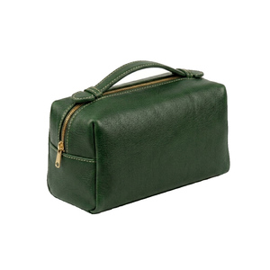 Portable Travel Leather Cosmetic Pouch with Zip - Custom Unisex Zipper Fashion Durable <b>Toiletry</b> Bag - Daily Cosmetics <b>Storage</b> - Product Image 6