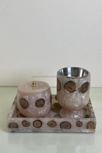 Quemador de incienso de resina epoxi de madera hecho a mano, juego de bandejas Bakhoor islámicas modernas, difusor de aromaterapia y fragancia India - Product Image 4