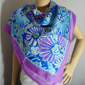 Custom Designed 100% Pure Silk Women's Headscarf Luxury 90x180cm Paisley Flower Print Logo Pattern Long Square Winter Shawl - Product Image 2