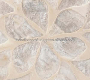 Posavasos elegantes de nácar, juego de 6 posavasos decorativos hechos a mano para mesa de centro, hogar, cocina y comedor, uso - Product Image 6