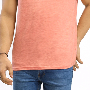 Camiseta de Tela Lavada al Ácido para Hombre, Transpirable y Elegante, 100% Algodón Orgánico, Hecha en Pakistán, Camiseta al por Mayor - Product Image 5