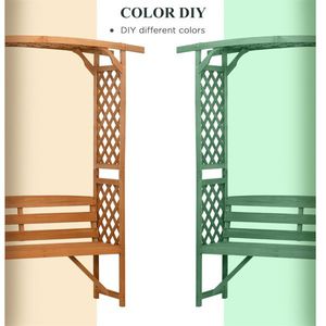 Panca da Giardino Elegante per Esterni, Sedute da Patio per Arredo Giardino - Product Image 3