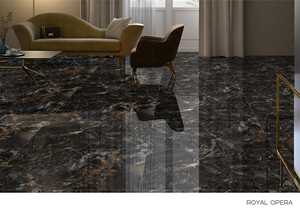 กระเบื้องพอร์ซเลนขนาด 60x120 มม. ผิวมันเงา กันลื่น ลายไม้สีน้ำเงิน สำหรับปูพื้นสำนักงานและบุผนังภายใน - Product Image 4