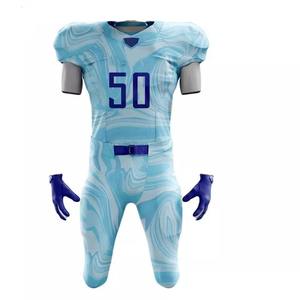 ชุดยูนิฟอร์มทีมอเมริกันฟุตบอลแบบกำหนดเอง เสื้อและกางเกงกีฬาระบายอากาศได้ดี สำหรับงานกีฬา - Product Image 3