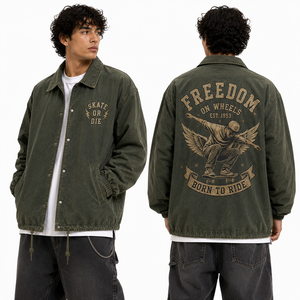 Vintage Distressed <b>Coach</b> Jacket 1990s Skate Fashion Oversized Nylon Lightweight Streetwear For Men And Women Bulk Order Supplier - Product Image 4