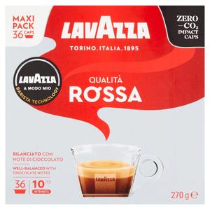 Capsules de café Lavazza A Modo Mio Rossa, 16 dosettes, mélange d'espresso intense avec un arôme riche, une texture onctueuse et un goût prononcé - Product Image 2