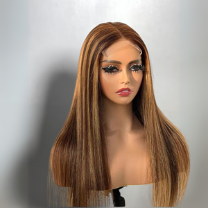 Ready Ship Alpha Hair A1880 Custom Color Virgin Vietnamese Human Hair Lace Front <b>Wig</b> with Machine Double Weft <b>Braid</b> 360 Full L - Product Image 1