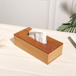 High Quality Handmade Eco-Friendly Wooden <b>Black</b> Walnut Vintage <b>Tissue</b> <b>Paper</b> Napkin Holder Box Customized Design Perfect - Product Image 2