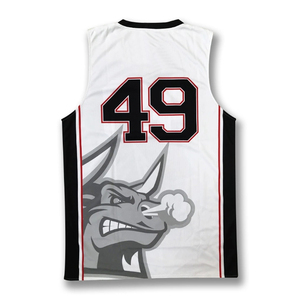 Maillot de basket haute performance personnalisé pour équipe, vêtement de sport doux, respirant et anti-humidité, sans manches - Product Image 4